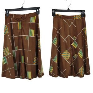 Vtg 70's Girls Skirt Sally Nightmare Before Christmas Holly Hobby Brown Sz 8
